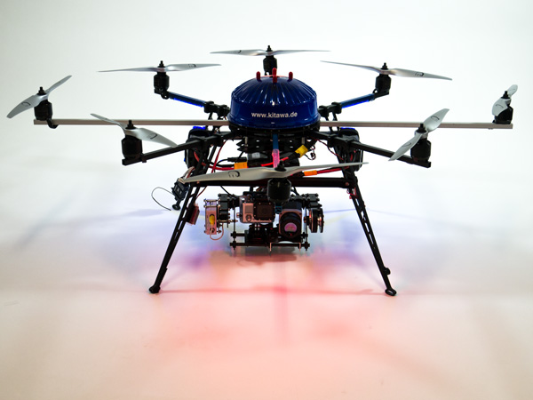 Thermocopter PI 640 mit optris PI 640 (eine eigene Entwicklung) Thermografie Drohne Thermocopter PI640 ARF